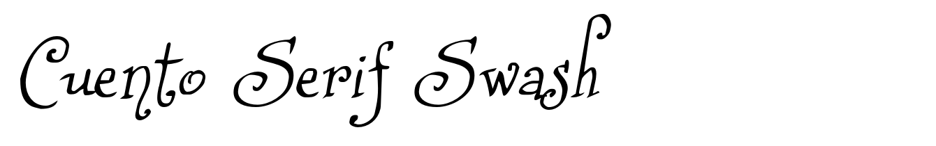Cuento Serif Swash